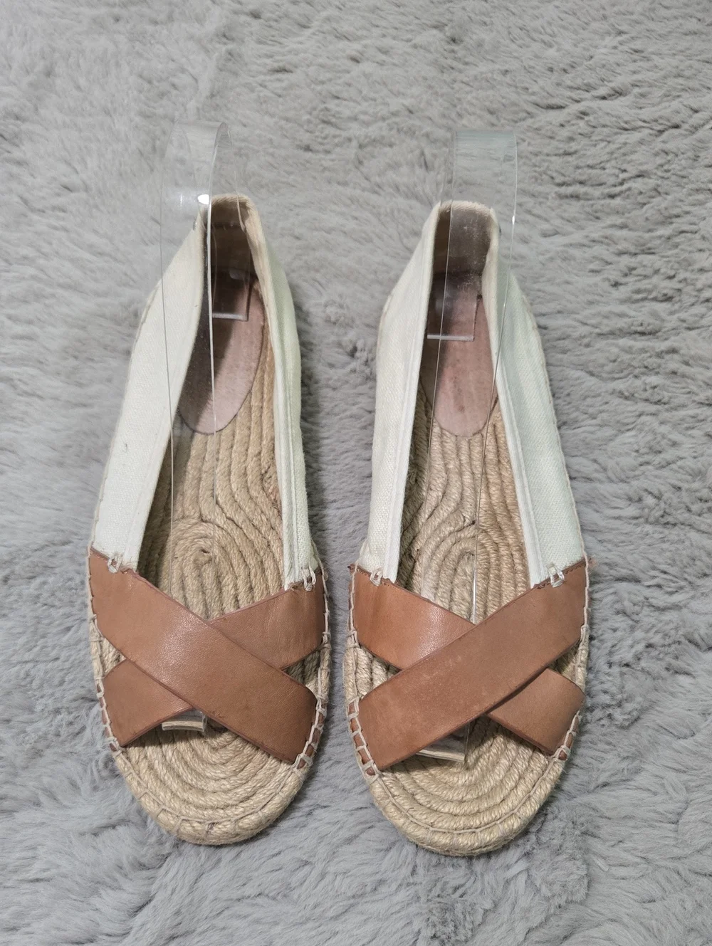 Tommy Bahama Veranda espadrille flats real leather size 8